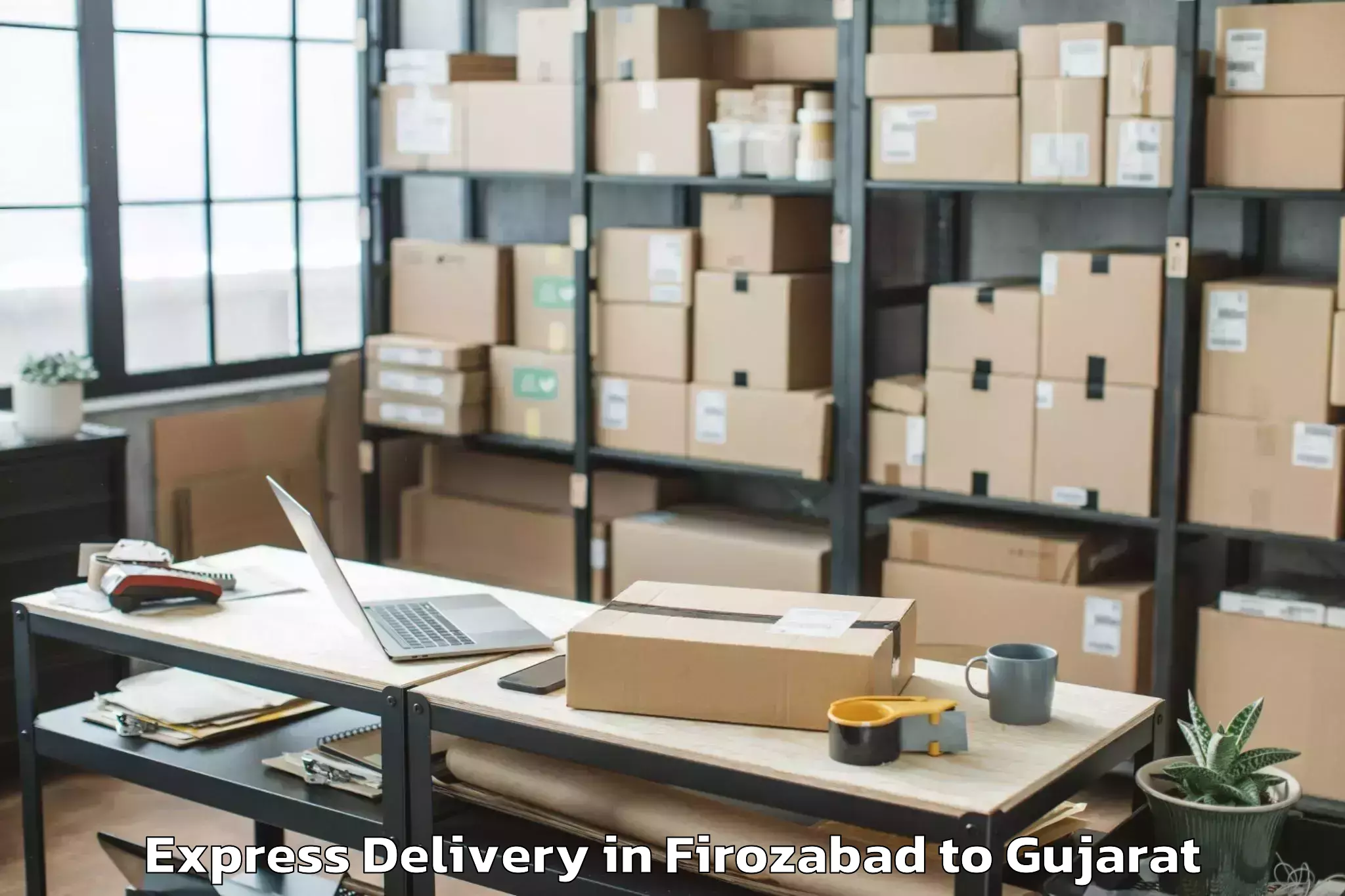 Top Firozabad to Palladium Ahmedabad Express Delivery Available